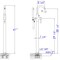 Alfi Brand Brushed Nckl Sgl Lvr Flr Mnt Tub Filler Mixer w Hand Held Shower Head AB2534-BN - alternate 12